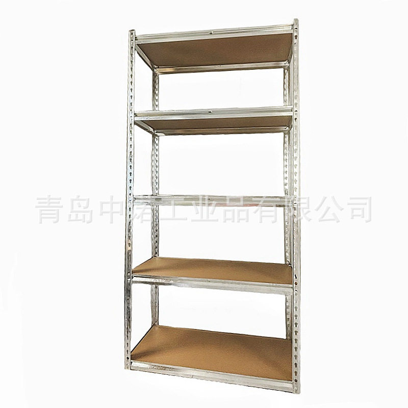 杂物间展柜陈列架储藏室储物间 货架快递架小型贷架 镀锌家用货架