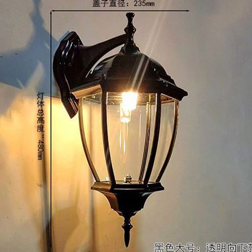 户外壁灯防水仿古庭院灯欧式室外别墅柱子墙灯豪华六角壁灯接电款