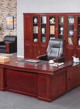 老板桌总简约现代裁单人经理桌大气老总大班台办45324桌公经室理