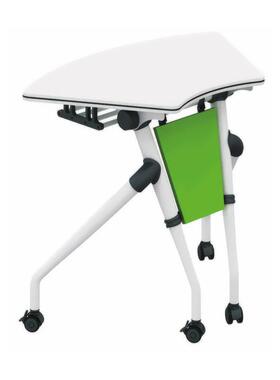 折叠会扇议桌可拼折桌F013S学生智桌慧教室桌会议任意拼接形桌梯