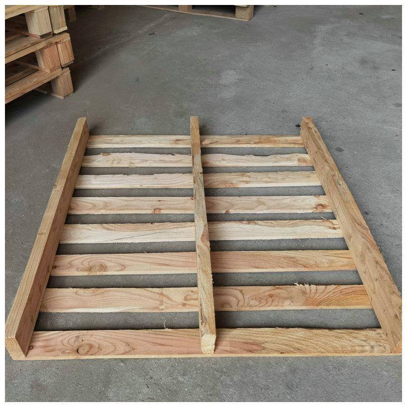 木卡板实托盘ILY两面叉熏蒸木栈板物仓库垫流板实木木叉车进木托