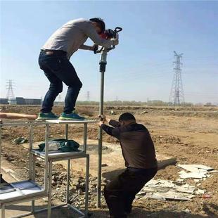 便携式 打桩机三角463钢管木桩打墩机抗铁建筑桩机打护路栏洪