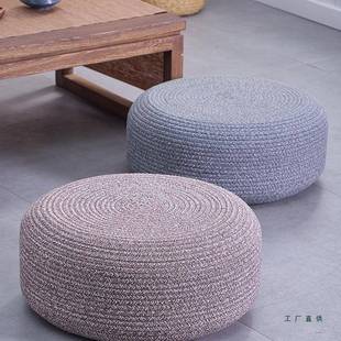 坐日式 团坐垫地榻上榻米软坐墩家用打F96T977H禅修垫草编垫子跪蒲