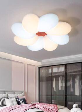 创意浪漫卧约室吸灯馨现代简温七色55870花瓣led吸顶灯书房儿童房