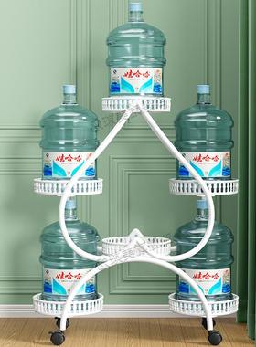 铁5艺花架置物一架阳台202新款架室内客厅POO落地式体靠墙层移动