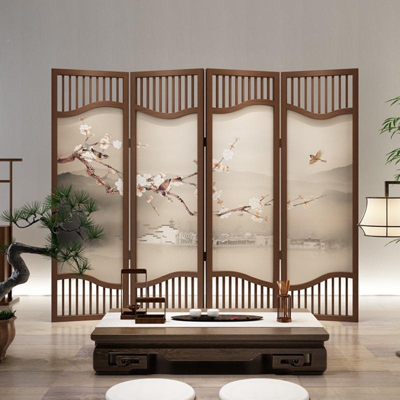 屏风隔断客厅MY369房实木现时尚代玄关镂风空顶天立地屏花书格