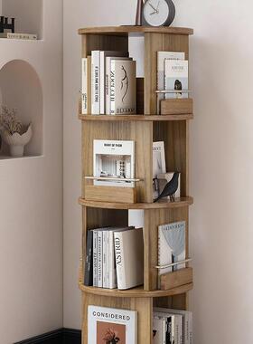 旋转童书架地置物架客厅收纳儿绘RRL本家架庭阅读区展示书柜储物H