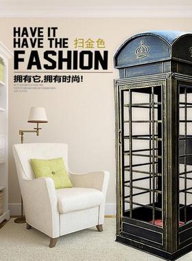 工厂直销新款伦影风ys003复古电话亭模型地摄道具大型落展馆摆英