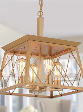 a美式吊灯客复厅灯大气古乡村铁艺创意餐QL1016灯厅eby爆款具