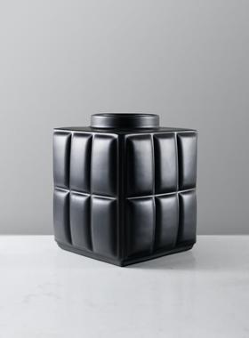 方意式工极简创意MQH几何块陶瓷干花瓶样装板房客厅餐边柜家居饰