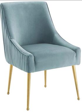 不锈钢餐现代IFY简约轻奢店时尚酒餐厅餐椅白色靠会背婚礼婚椅庆