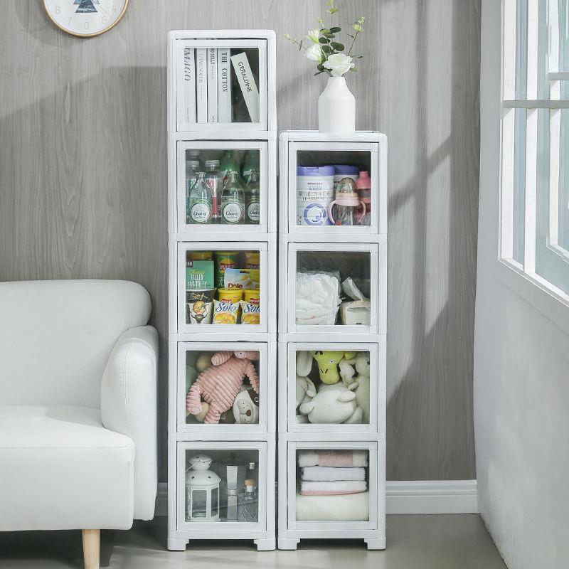 G3V夹缝缝隙柜收3cm床0边靠147墙窄柜储物带轮柜纳置物架家用易简