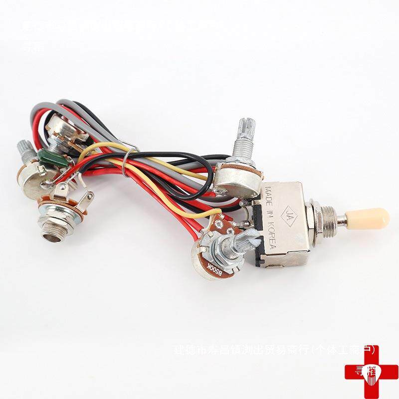 路电吉他电路套装AXF2T2V三档关焊接电子电电位带器音量音色开插