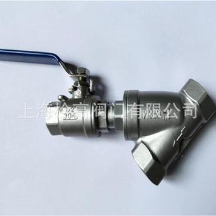 排式 不锈内螺纹Y型过滤器渣带污口螺纹Y钢型排过滤器304Y过GL11H