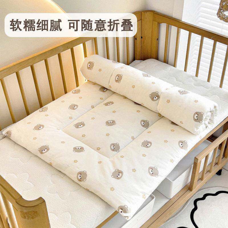 儿童纯棉花生褥子幼儿无品牌/园垫被学午睡小床垫婴宝儿宝拼接床