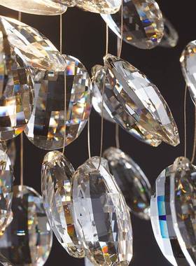 后现代法轻奢水晶吊31802灯客厅灯式创意简约别墅厅卧室全餐铜树