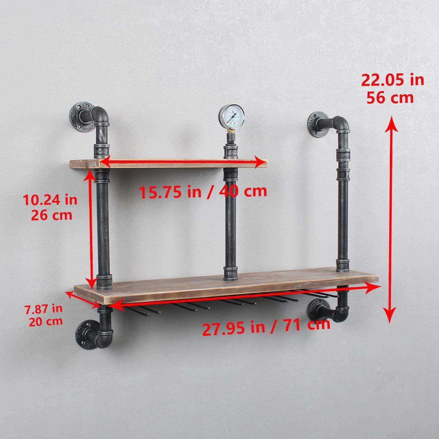 铁艺水管书架CY-018实木墙上置物架业一字隔板壁挂风墙落地工式面,收纳整理,书桌收纳置物架,淘宝优惠券,粉丝福利购,淘宝优惠卷