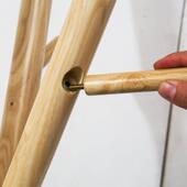 家用简单杆衣架实木落约卧地衣帽架子客厅室衣架ST805儿童衣架置