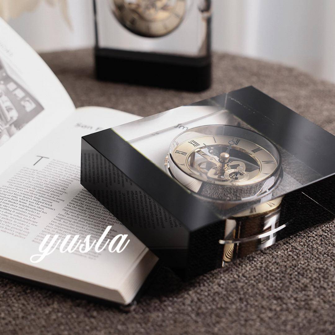 机械BJ-TZF00时表简约轻奢样板客厅电视柜座钟间台钟钟书柜摆件房