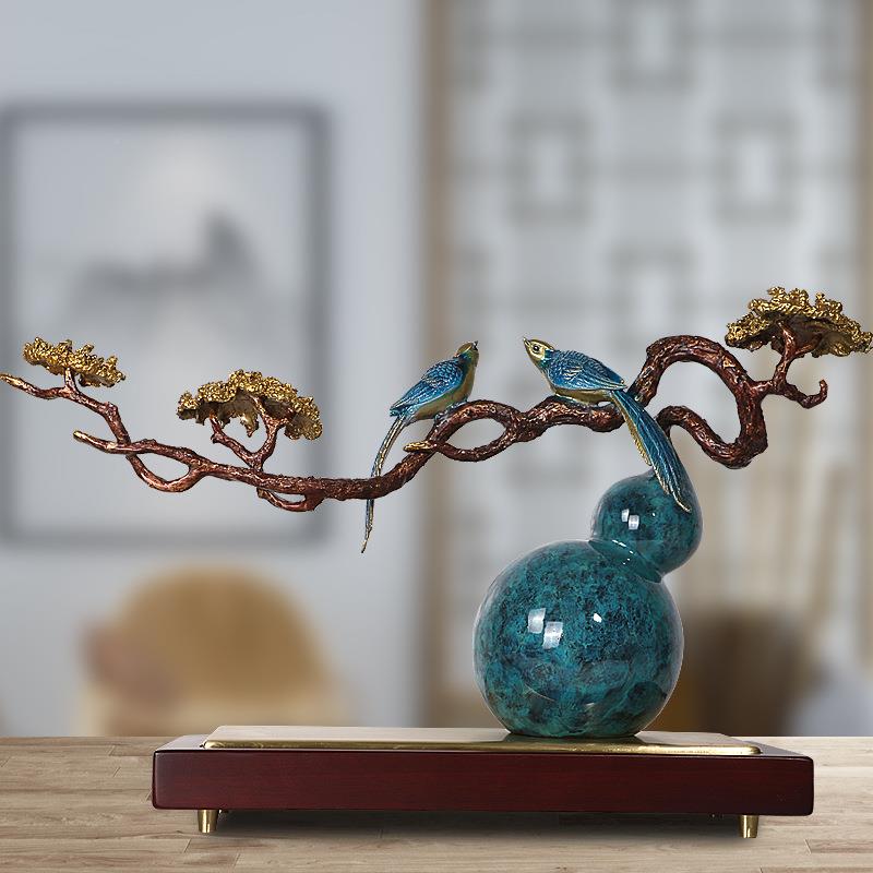 铜葫制工艺品732福工满江山摆件办芦公室家居玄关摆设送客户厂