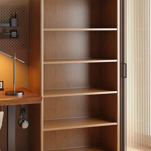 书架落HKJ地置物架收一体靠墙窄子易储柜物柜家用客厅书柜纳简展