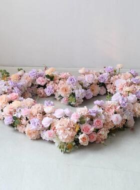 求婚表白创艺意花具浪漫桃心造插花UDS情人道节布置橱窗网红型墙