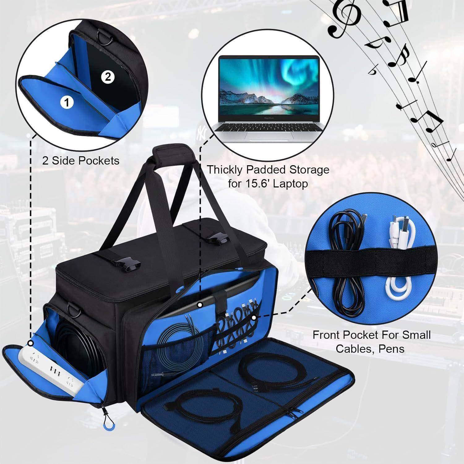 容容手提式量影音带包用于大设备音乐配件大量可拆卸隔板,底部垫,收纳整理,其他收纳袋,淘宝优惠券,粉丝福利购,淘宝优惠卷