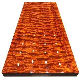 巴花实木大板原木桌台餐桌办公桌胡茶木奥坎整茶块书574桌桃茶板2