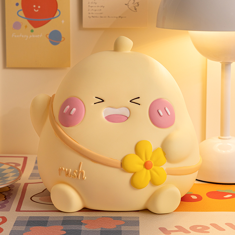 创意可爱梨存钱罐2023新款只进不出儿童男女孩大号容量储蓄零钱罐