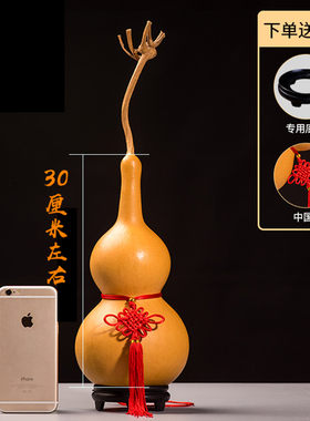 精选文玩特大中小号天然真木胡葫芦摆件挂件带龙头不开口家居礼品