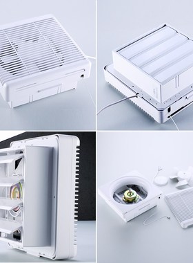 向新风机排气扇抽风机 百叶送气扇 强力静音厨卫窗式墙壁换气扇