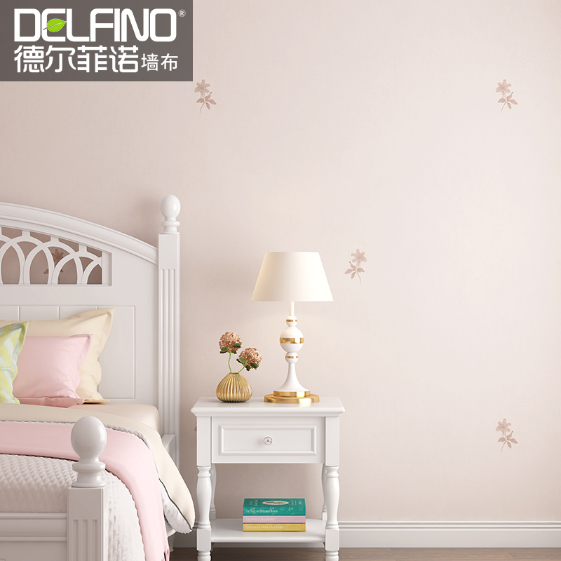 环保韩式田园无缝墙布全屋现代简约墙纸卧室客厅背景墙碎花壁布