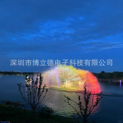 新型大型水幕电影水幕喷泉水幕投影水上全息投影喷泉上门勘察安装