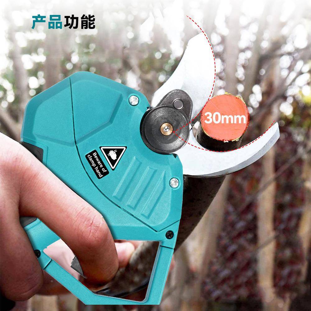 锂电修枝剪数电显屏动款高枝剪园809林园艺粗枝无线树枝剪工剪厂