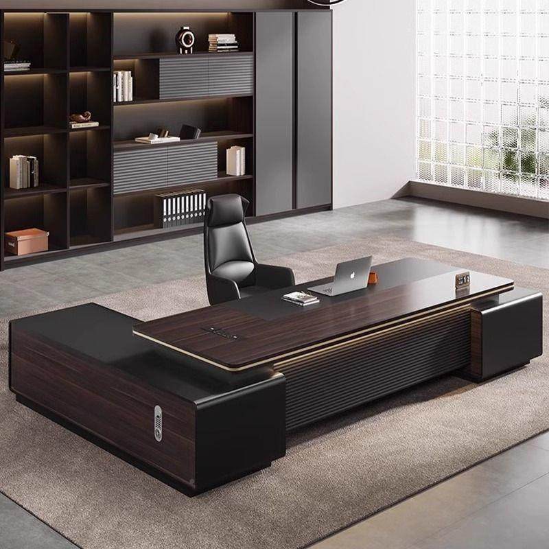 无品牌/轻奢领老板桌办公裁总桌椅组合简约现代桌导办公室家具经,商业/办公家具,大班台/主管桌,淘宝优惠券,粉丝福利购,淘宝优惠卷