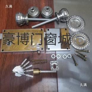 自门动齿条锁大见描述锁门农村铁艺天不锈钢木门露大圆球齿条锁