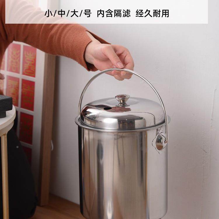 茶桶茶渣桶不桶锈钢端高废水台大容茶量排水茶桶干湿分离DYA垃圾