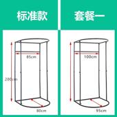 服装 店场门帘842布试衣间简衣易动换移衣间临时可拆商卸展示架子