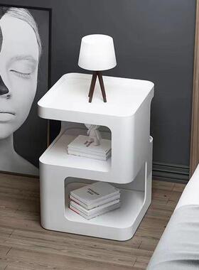 卧现室头柜户型代NLL简约床边柜小创意轻床奢风黑色客厅沙发边几