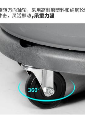 户外垃圾桶商用大号量容带轮子大环厨房卫F896S6S9潲水餐饮泔水桶