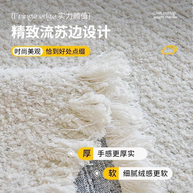 滑202315新款卡可爱沙发巾秋冬款奶通一油风全包三坐贵妃防沙发盖