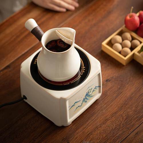 围炉茶家苏把打釉煮茶灰炉火烧水壶isk泡煮茶器电陶炉陶瓷提梁用