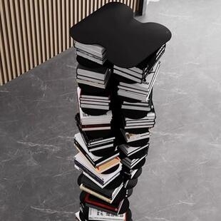 书网NA隐形螺旋书落地架D创意客柜厅红多层KPK置物架转角收纳架转