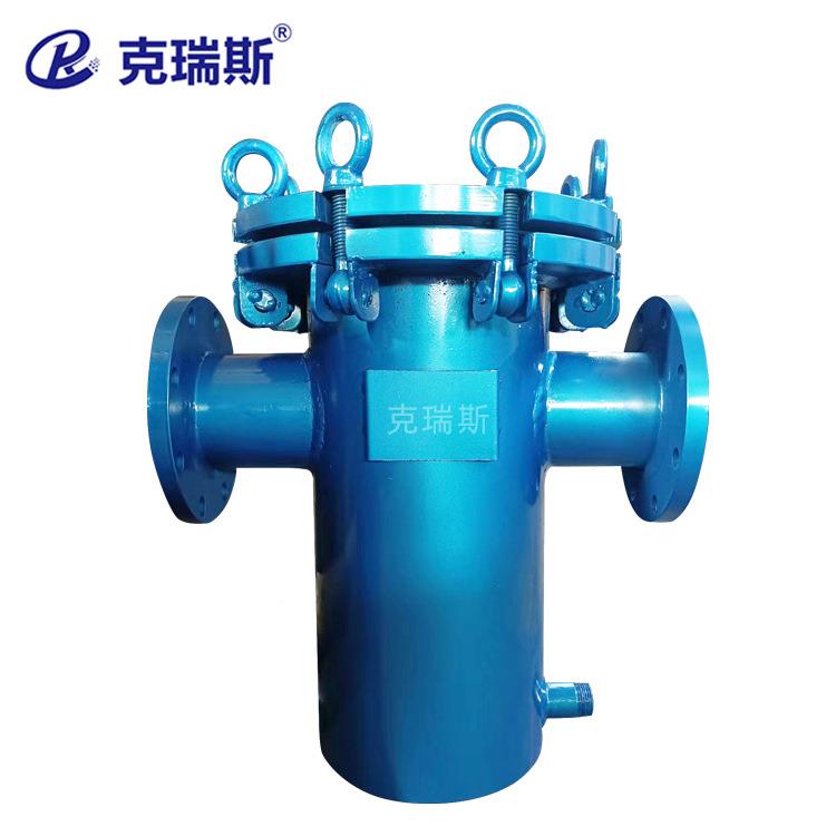 克瑞斯式过器KRS-LSGL快开直通式污水理设备不篮处锈钢法兰提篮式