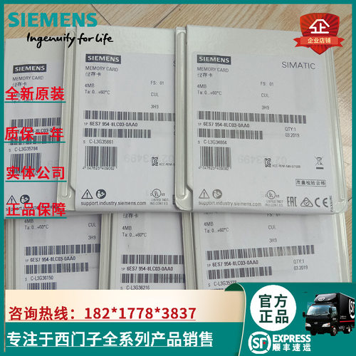 6ES7954-8LF03-0AA0 S7-1200/1500 24M存储卡6ES7 954-8LFO3-OAAO