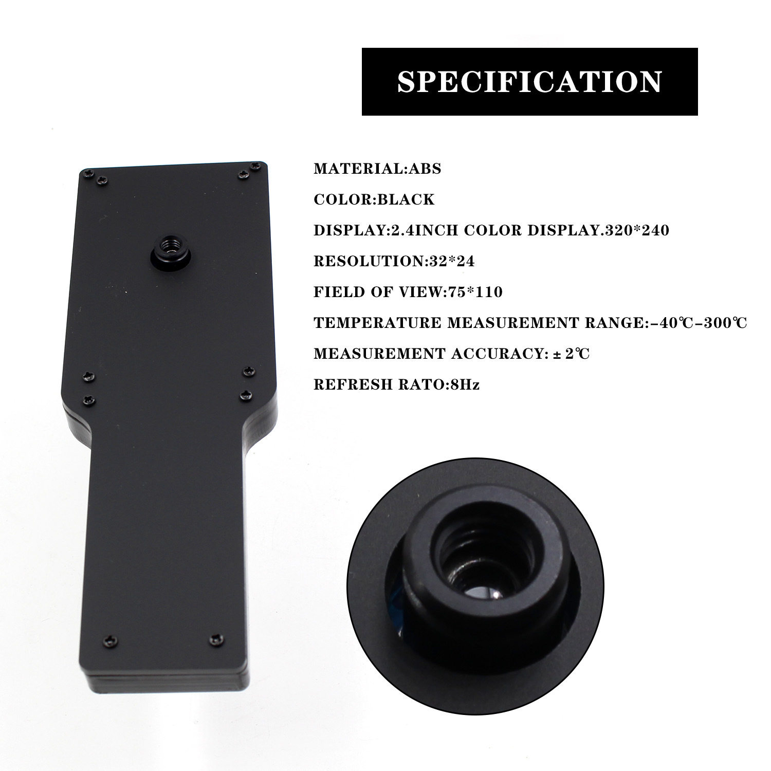 红外热成像MLX90640IR2.4英寸液晶红外热像仪阵列手持测温热像仪