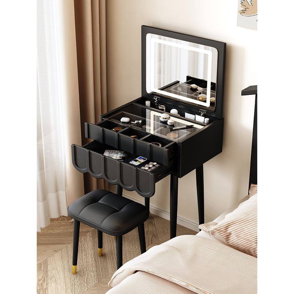 奢翻盖梳妆台卧现代35621简约小型4cm迷你5室0超窄网红轻小0户