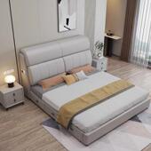 T001轻奢双人.现代简约小户型带保险婚柜18米三抽储物主床卧大床