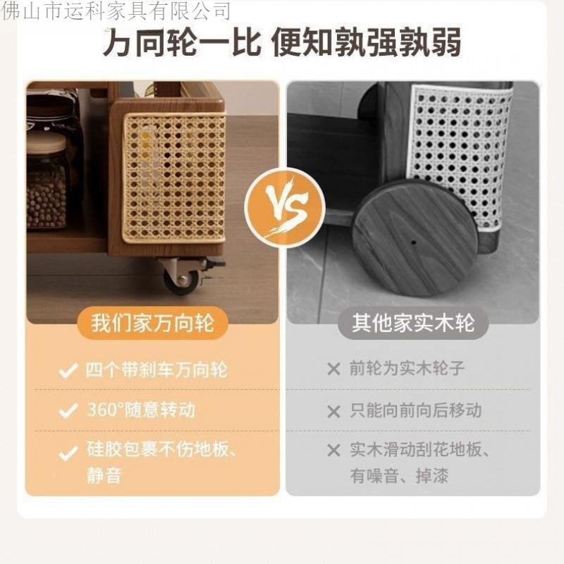 实木可移动几士升降茶几家用客ZTA边厅沙发古边柜子巴中风小推车