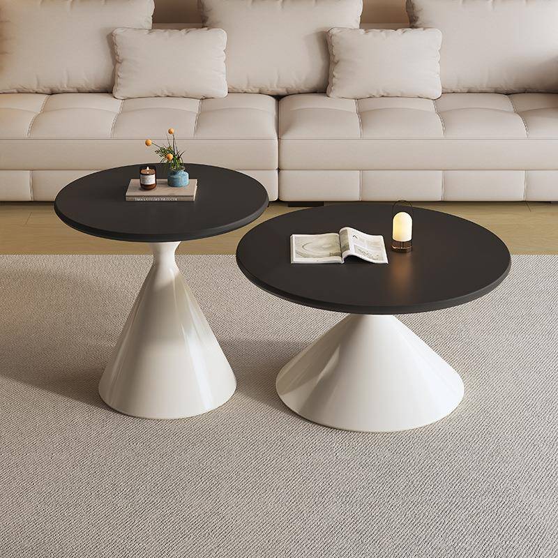 SL01#组新款实圆形沙漏茶几用现代简约极简风小户型客厅家木合茶